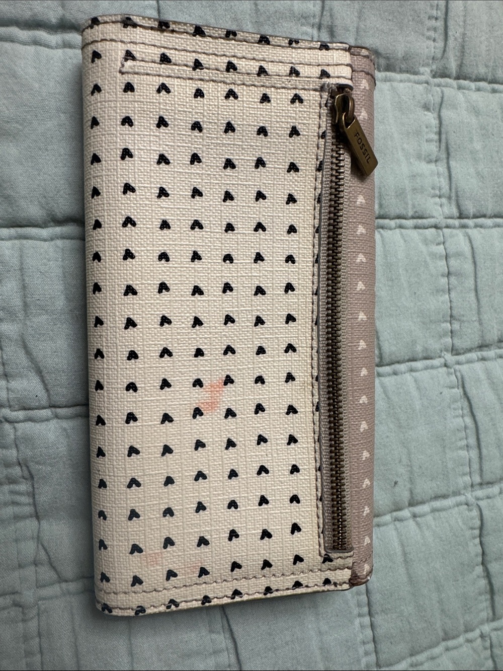 Fossil Patterned Fold-Over Wallet - Picture 6 of 7